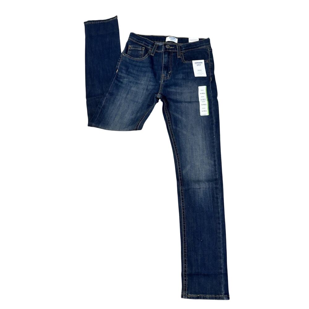 NWT Girls Levi’s Skinny Jeans Dark Wash Adjustable Waist 14 Regular